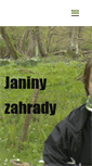 Mobile Screenshot of janinyzahrady.cz